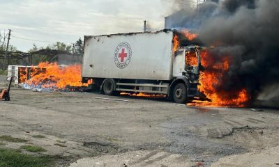 Bombardamenti croce rossa Donetsk Ucraina da X Zelensky