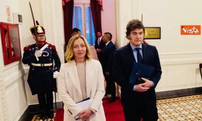 Giorgia Meloni Javier Milei vista