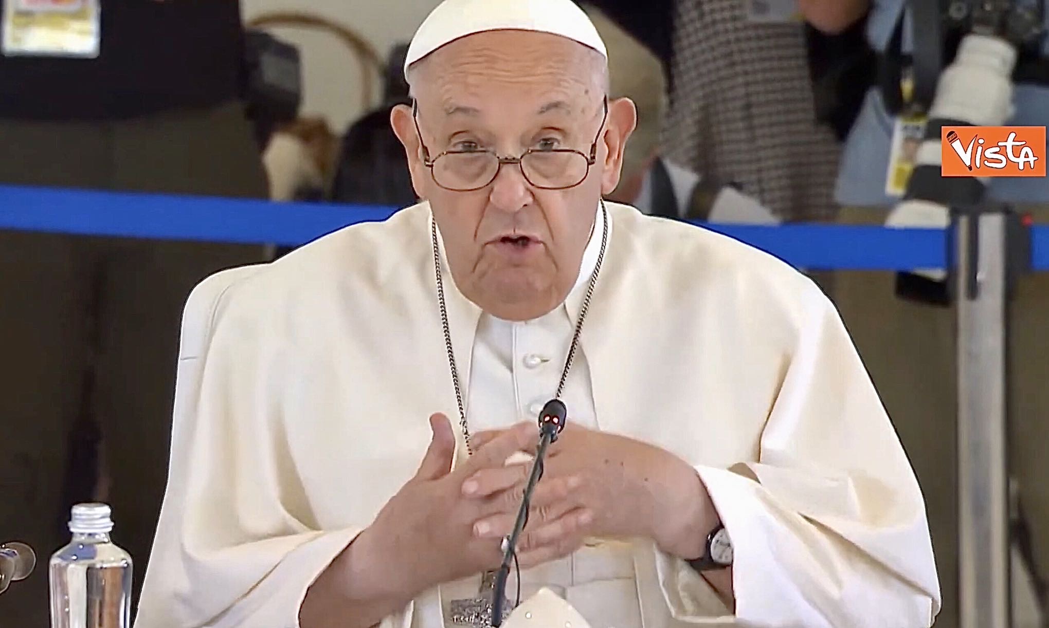 Papa Francesco vista