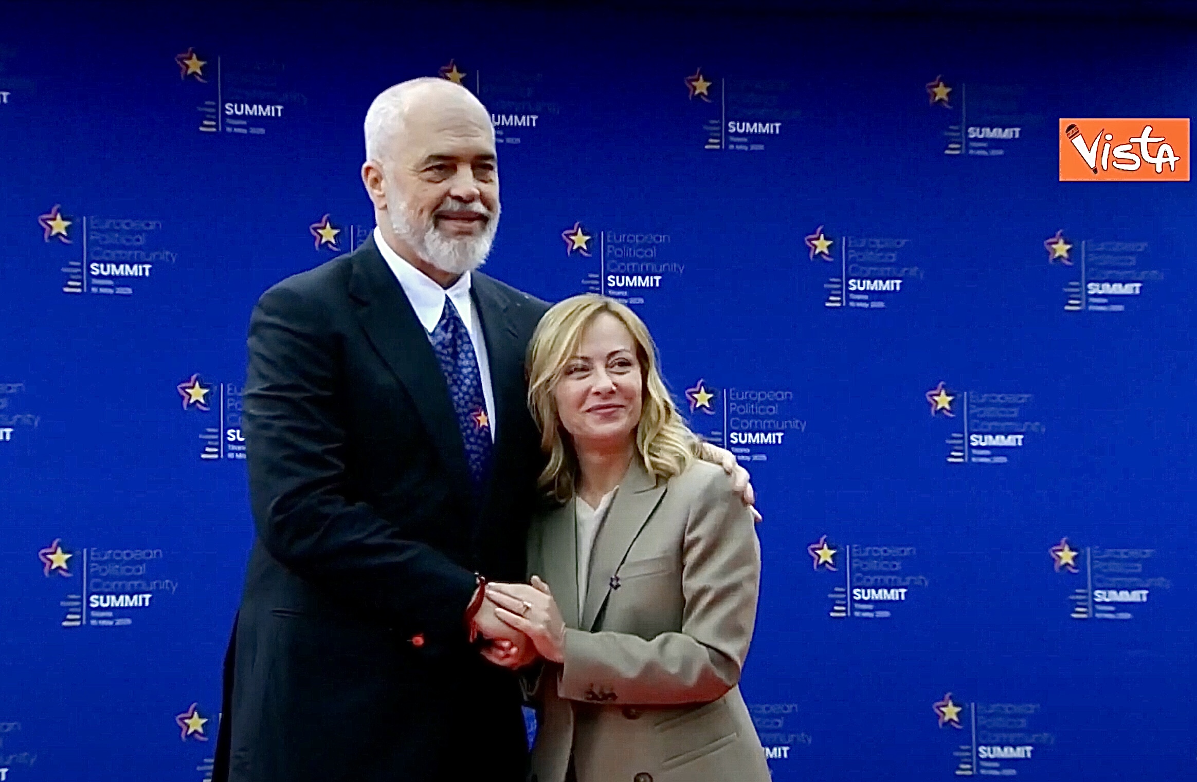 Giorgia Meloni EDI Rama vista